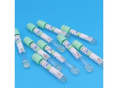 淺綠色管帽含肝素鈉抗凝劑及分離膠PET材質(zhì)真空采血管_抽血管